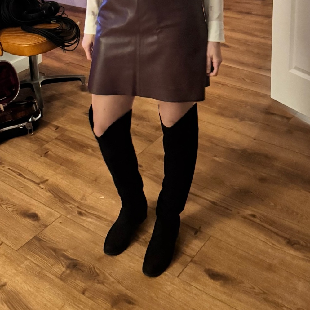 STUART WEITZMAN Suede Over the knee boot 8.5 - Picture 3 of 12